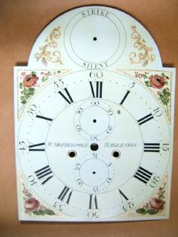 eight day clock dial after restoration