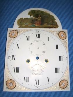 Antique clock dial after restoration