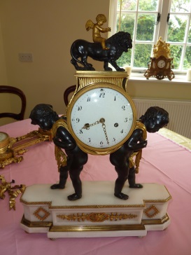 French Empire period clock