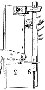 Figure 4 - long case clock bending the crutch