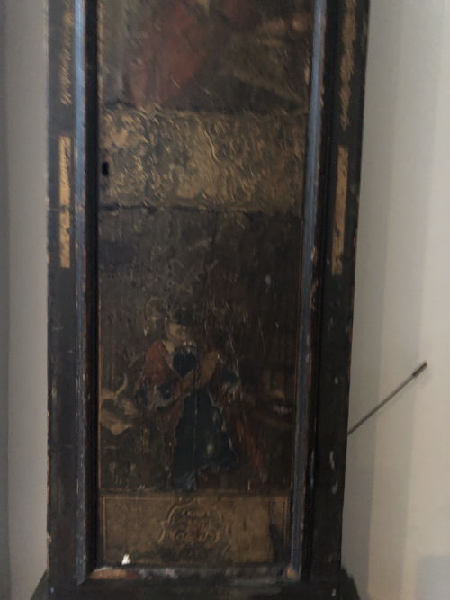 Very worn clock door