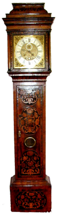 Antique long case clock or grandfather clock